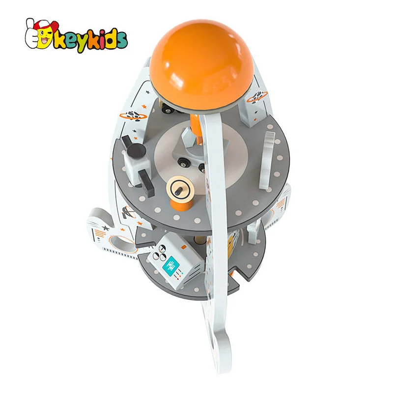 OEM Pretend Play Toy Space Launcher Rocket Ship Play Set with Astronauts W04F046